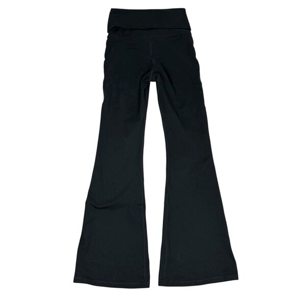 OFFLINE Aerie Hugger High Waisted Foldover Flare Legging Black Sz S Inseam 31” - Picture 4 of 7